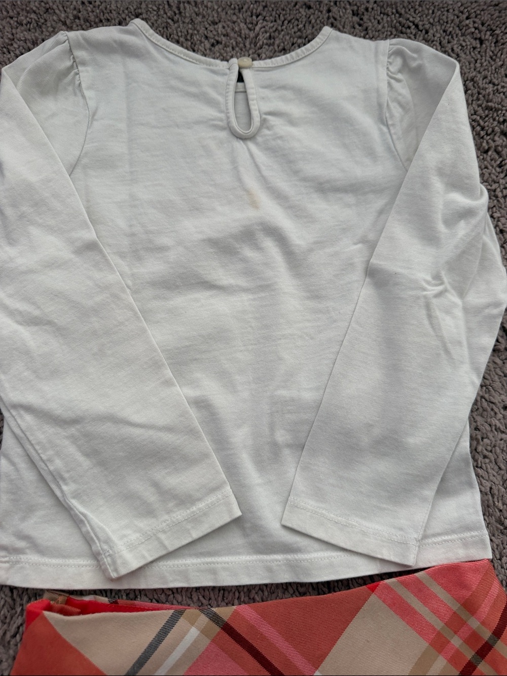 Janie and Jack Off-White Knit Tee & Skirt - Picture 6 of 8